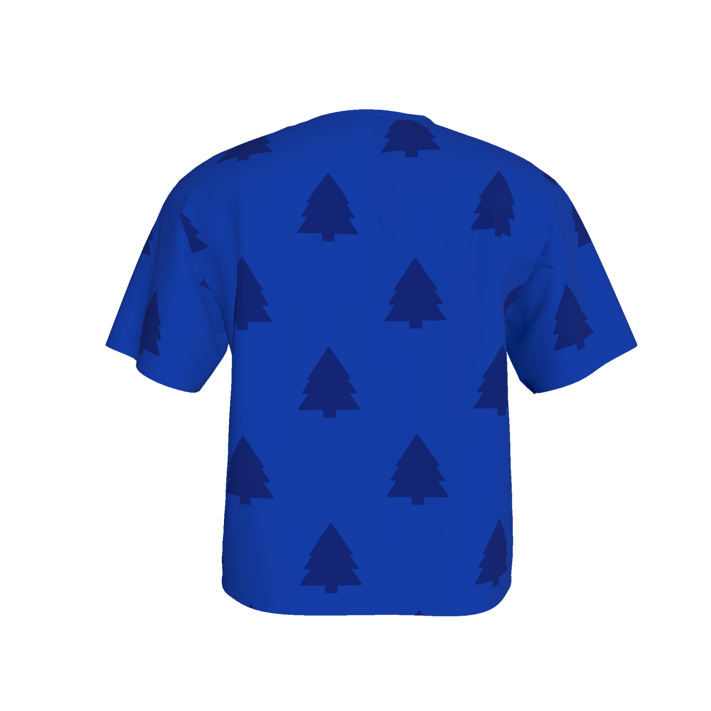 Women's Waist Length Boxy T-shirt - Blue