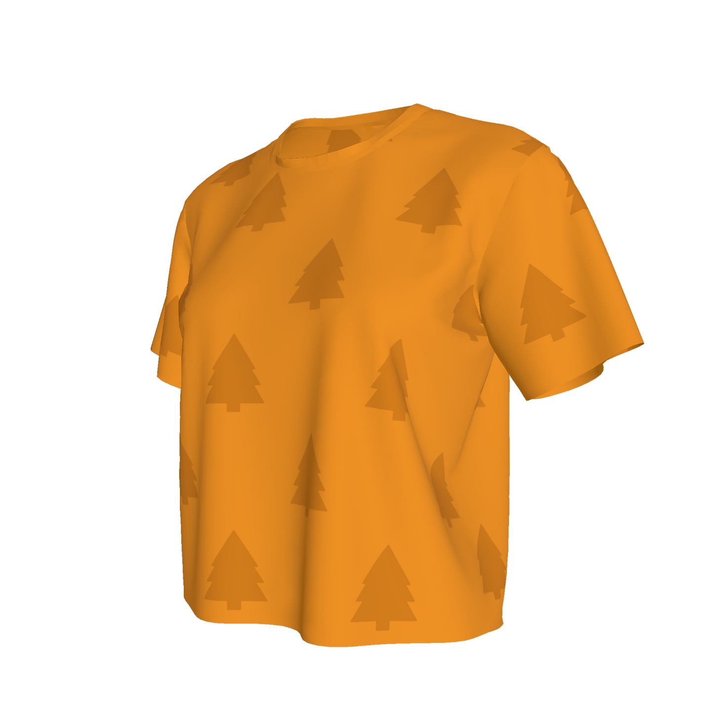 Women's Waist Length Boxy T-shirt - Yellow